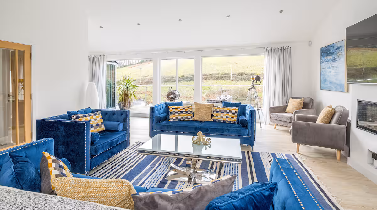 Downderry blue house